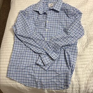 Goodfellow & Co Blue and White Plaid Shirt